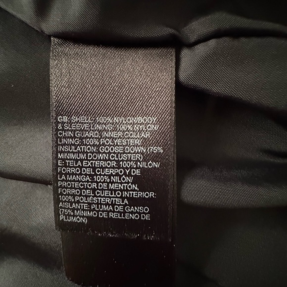 The North Face 550 Puffer Black Down Jacket Womens  XL - Picture 12 of 13